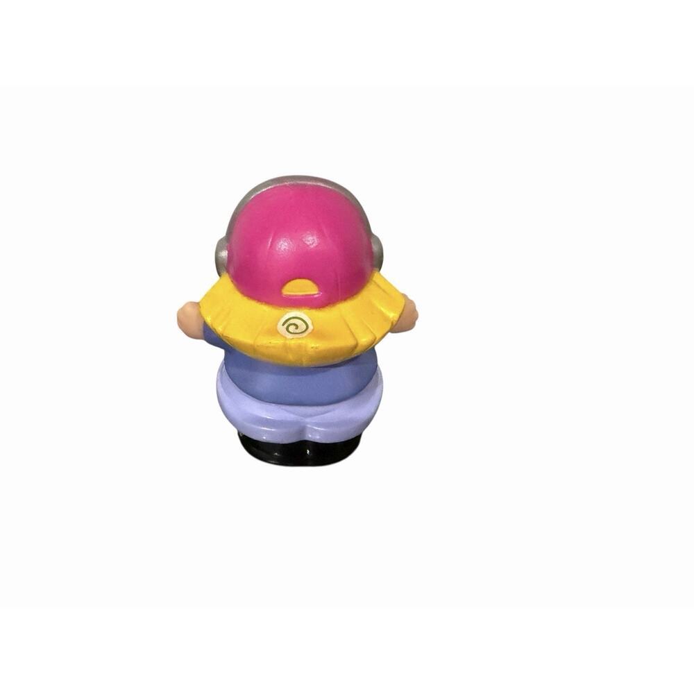 Fisher Price Little People Airplane Helicopter Pilot Paula Figure Pink Cap 2008 - Picture 4 of 7
